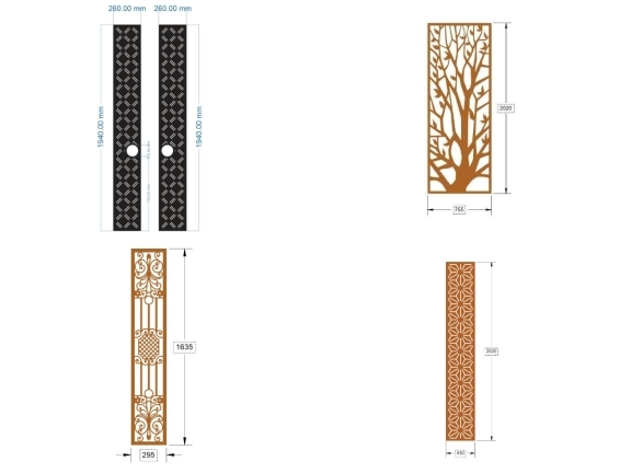 Tổng hợp 15 mẫu vách cổng giá rẻ 2026