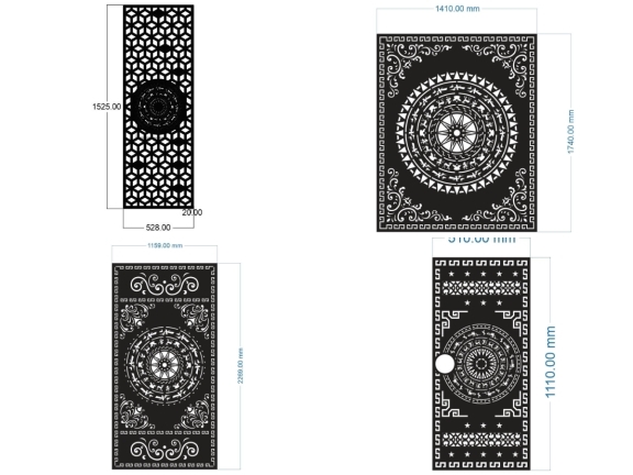 Tổng hợp 15 mẫu cổng 1 cánh trống đồng