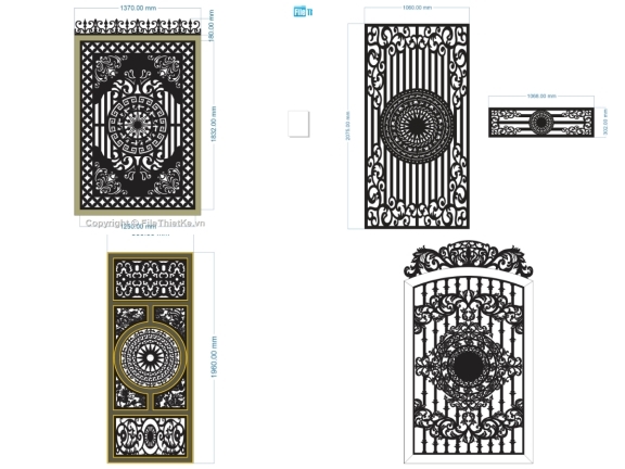 Tổng hợp 10 mẫu cổng 1 cánh trống đồng