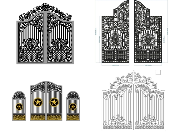 Tổng hợp 10 mẫu cổng 2 cánh đẹp mắt 2026