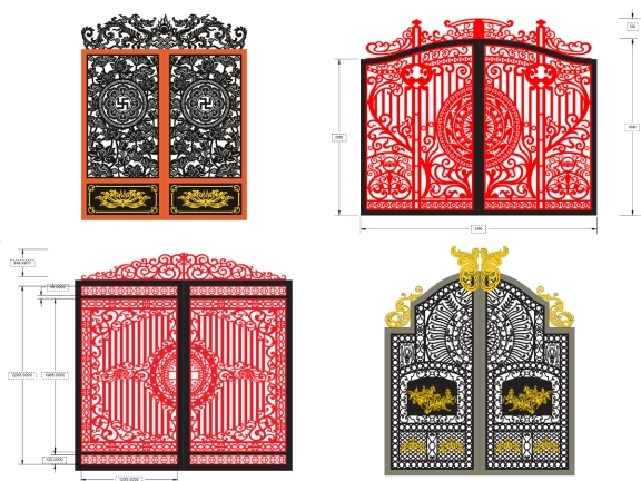Tổng hợp 12 mẫu cổng 2 cánh đẹp 2026
