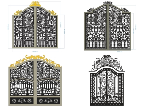 BST 18 mẫu cổng 2 cánh đẹp mắt 2026