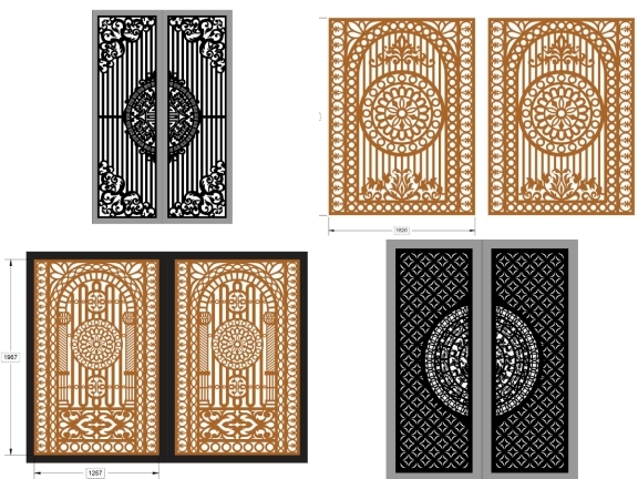 Tổng hợp 18 mẫu cổng 2 cánh