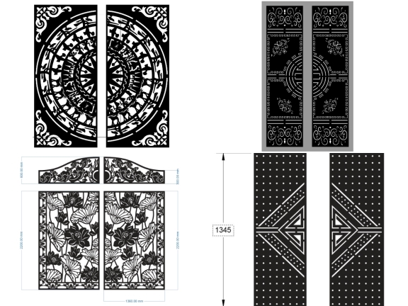 BST 18 mẫu cổng 2 cánh