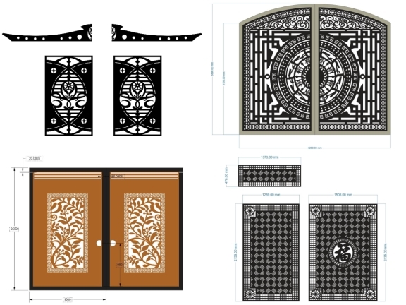 Bộ sưu tập 20 mẫu cổng 2 cánh đẹp mắt