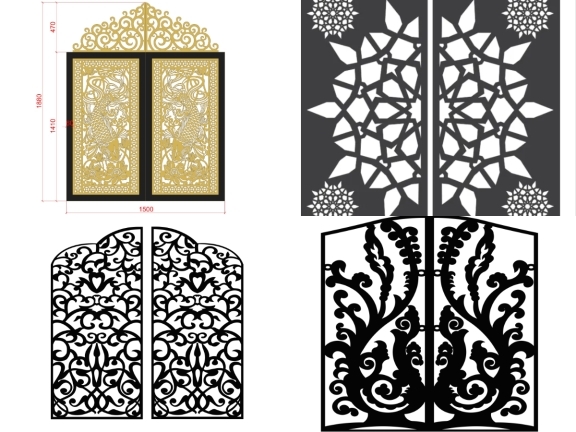 Tổng hợp 20 mẫu cổng 2 cánh giá rẻ