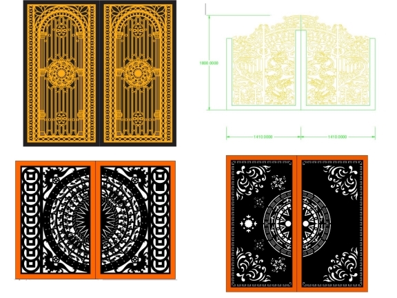 20 mẫu cổng 2 cánh đẹp mới nhất