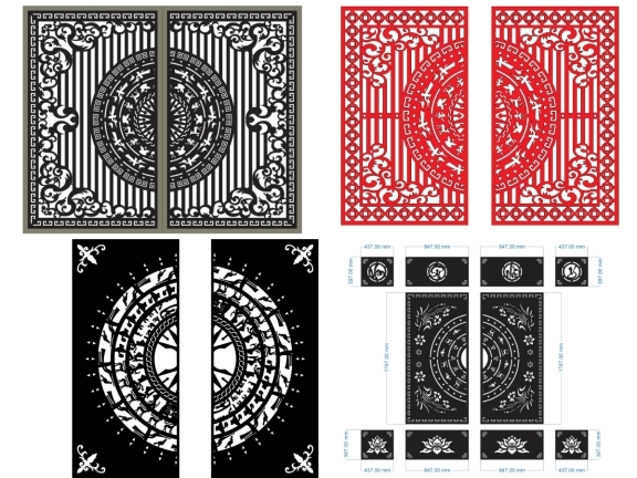 Tổng hợp 12 mẫu cổng 2 cánh đẹp mắt 2026 mới nhất