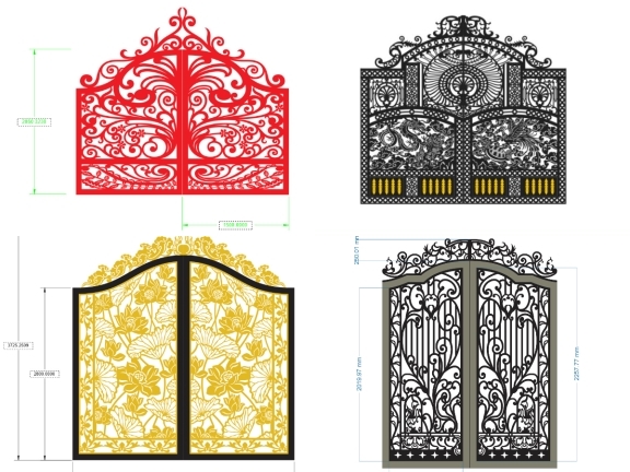 BST Tổng hợp 15 mẫu cổng 2 cánh đẹp mắt 2026