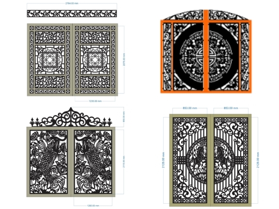 Tổng hợp 13 mẫu cổng 2 cánh đẹp