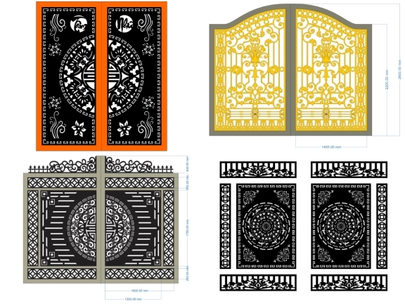 BST 20 mẫu cổng 2 cánh đẹp mắt mới nhất