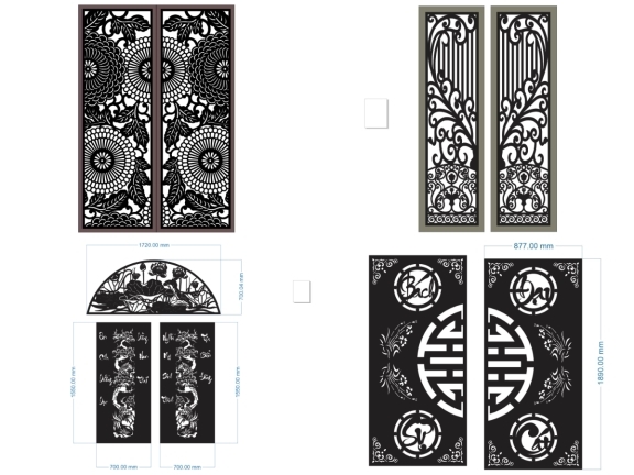 Tổng hợp 12 mẫu cổng 2 cánh nhà phố đẹp mắt