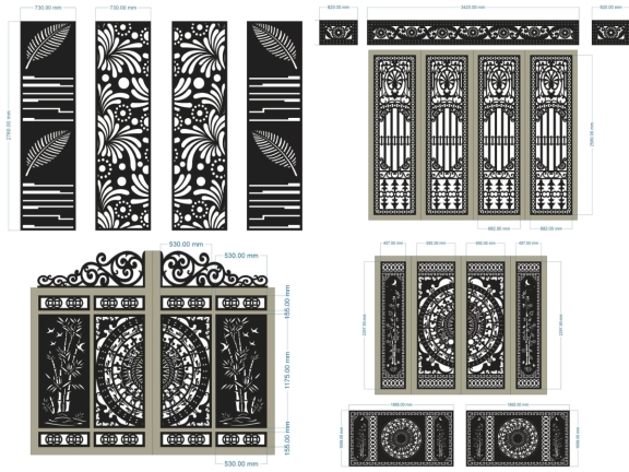 Tổng hợp 10 mẫu cổng 4 cánh đẹp mắt