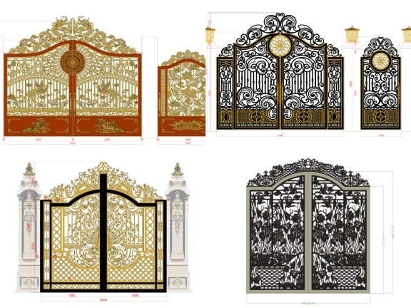 Tổng hợp 20 mẫu cổng biệt thư đẹp mắt 2026