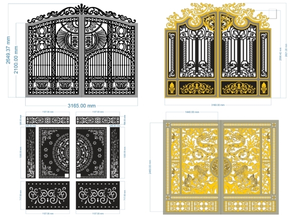 Tổng hợp 20 mẫu cổng biệt thự đẹp mắt
