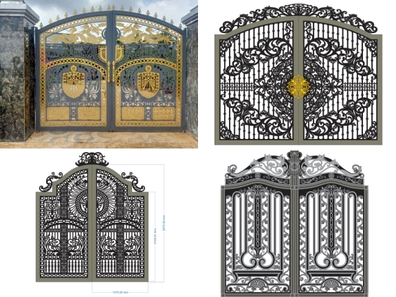 Tổng hợp 10 mẫu cổng biệt thự đẹp mắt