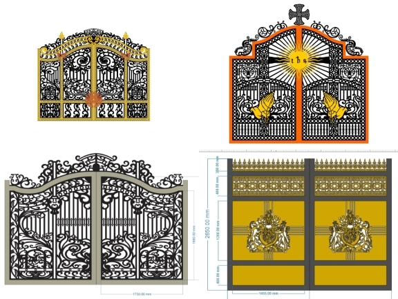 Tổng hợp 9 mẫu cổng biệt thự đẹp trung bình