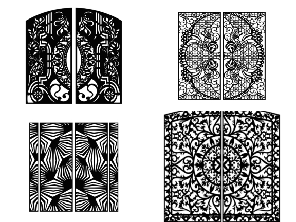 BST 20 mẫu cổng giá rẻ 2 cánh