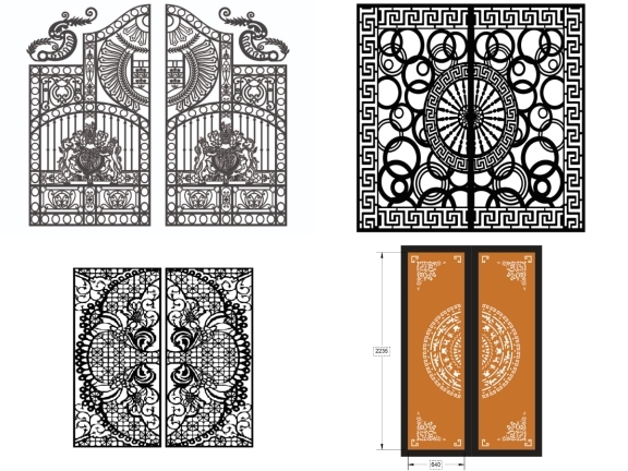 Tổng hợp 20 mẫu cổng giá cực rẻ 2 cánh