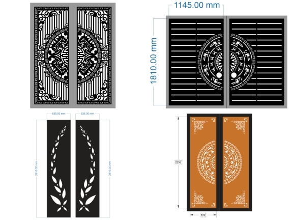 Tổng hợp 18 mẫu cổng hoa văn hiện đại đẹp