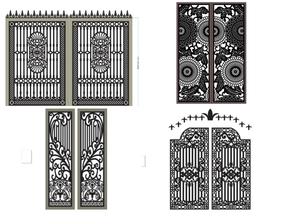 Tổng hợp 20 mẫu cổng hoa văn hiện đại đẹp