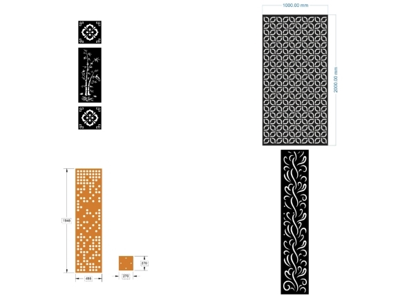 Tổng hợp 20 mẫu vách cổng giá rẻ 2026