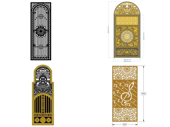 BST Tổng hợp 15 mẫu cổng 1 cánh mới nhất