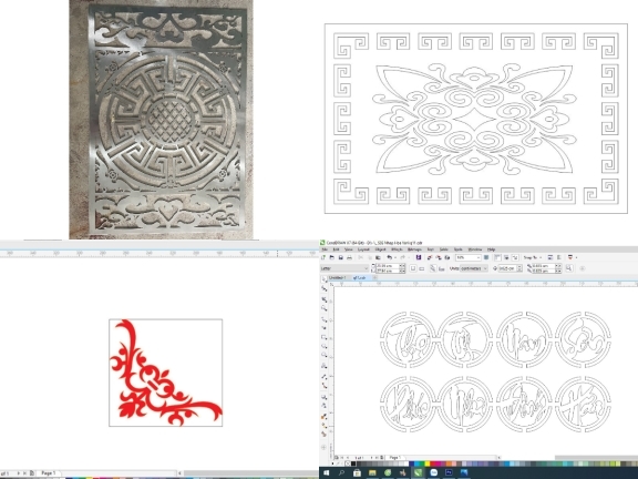 Tổng hợp 5 mẫu Họa tiết Hoa văn cổng sắt CNC