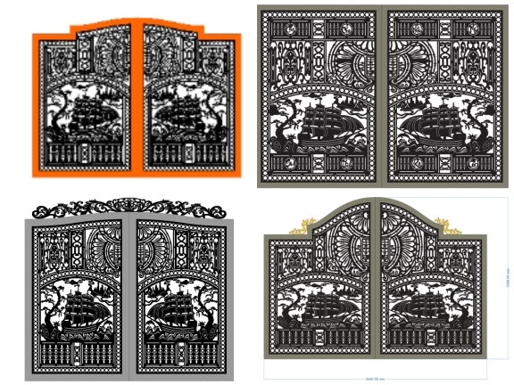 Tổng hợp 5 mẫu cổng 2 cánh thuận buồm xuôi gió