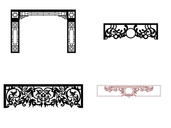 Tổng hợp 6 mẫu dạ triện CNC rất đẹp, chi tiết (file .autocad)