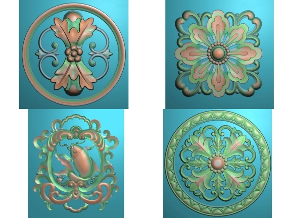 Tổng hợp 7 mẫu mâm trần trang trí CNC jdpaint