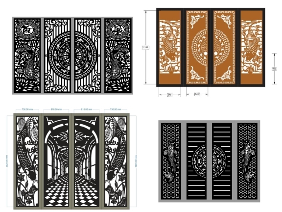 Tổng hợp 10 bộ cổng 4 cánh cá chép đẹp mắt 2026
