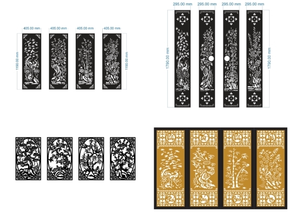 Tổng hợp 10 mẫu cổng 4 cánh tứ quý đẹp