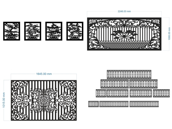 Tổng hợp file cnc hàng rào đẹp