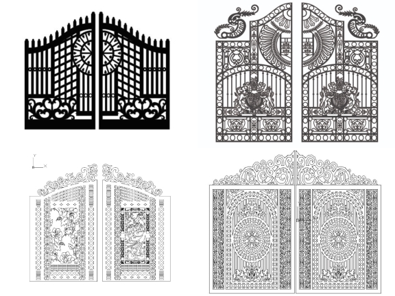 Tổng hợp 8 mẫu cổng 2 cánh mái vòm giá rẻ