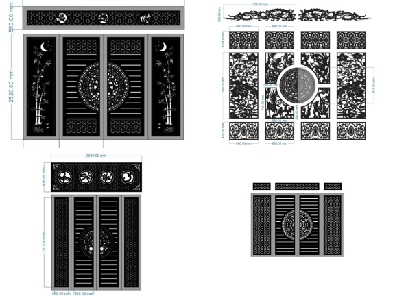 Tổng hợp 10 mẫu cổng 4 cánh có ô thoáng đẹp mắt