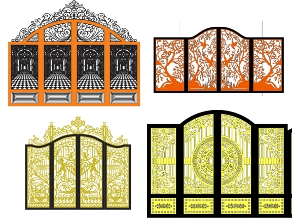 Top 10 mẫu cổng 4 cánh có vòm đẹp mắt