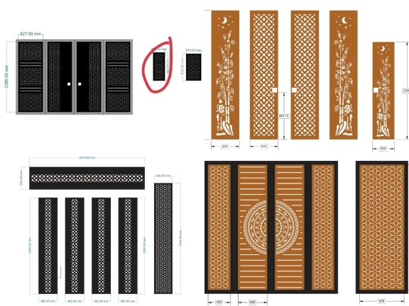 Top 10 file cổng 4 cánh cổng phụ