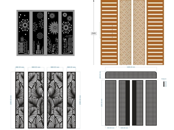Top 10 mẫu cổng 4 cánh hoa văn đơn giản đẹp mắt