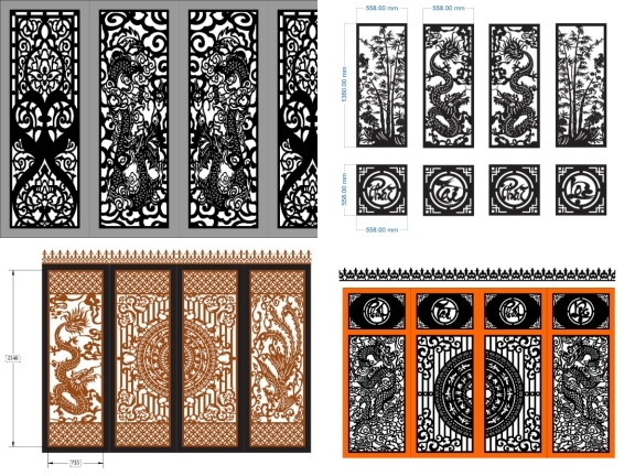 Top 10 file cổng 4 cánh rồng