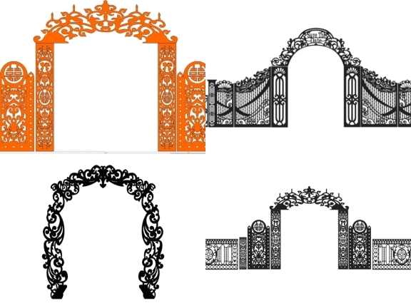 Combo 10 mẫu cổng cưới