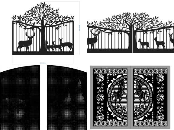 Top 10 mẫu cổng động vật đẹp mắt