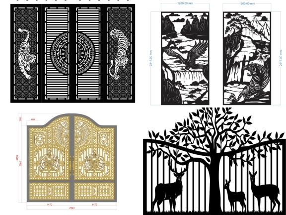 Top 10 mẫu cổng động vật