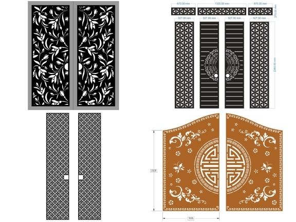 Top 10 mẫu cổng hoa văn cnc đẹp nhất