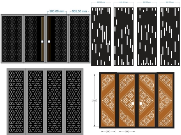 Top 10 mẫu cổng hoa văn đơn giản
