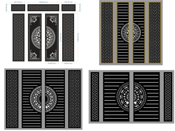 Tổng hợp top 10 mẫu cổng trống đồng bông tuyết