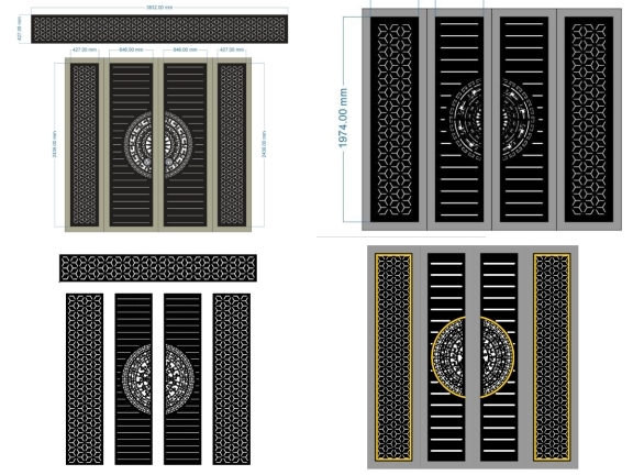 Top 10 mẫu cổng trống đồng bông tuyết đẹp mắt