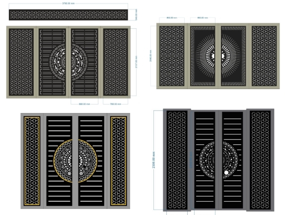 Top 10 mẫu cổng trống đồng bông tuyết