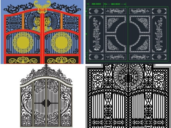 Top 12 Mẫu Cổng 2 Cánh Phù Hợp Cho Biệt Thự