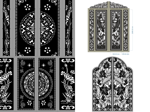 TOP 25 mẫu cổng hoa sen mới